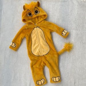 Disney The Lion King Simba Costume Pajamas Baby Toddler One Piece Embroidered